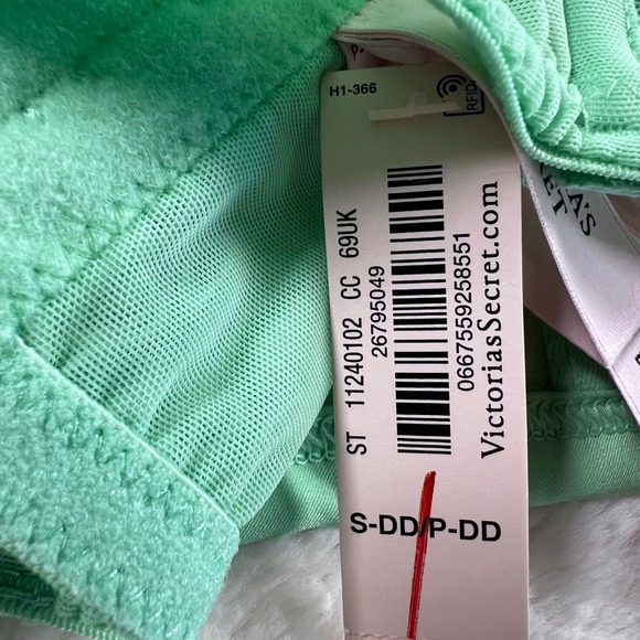 Victorias Secret Dream Angels Mint Green Lace Mesh Corset Top Size S-DD 11240102 - Picture 10 of 12